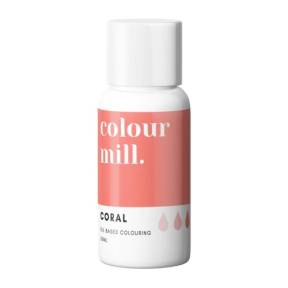 Colorant pt Ciocolată ,Crema de Unt etc.-Coral, 20 ml-Colour Mill - Anyta Cooking