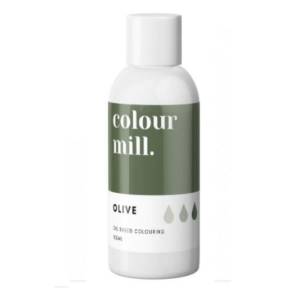 Colorant pt Ciocolată ,Crema de Unt etc.-Olive, 100 ml-Colour Mill