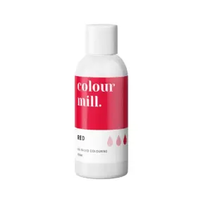 Colorant pt Ciocolată ,Crema de Unt etc.- Red , 100 ml-Colour Mill