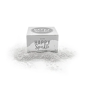 Colorant Pudra Argintiu Sclipicios - Silver - 8 gr - Happy Sprinkles