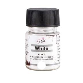 Colorant pudra,hidrosolubil (se dizolva in apa) -ALB / WHITE - 10 gr - Dr Gusto - Anyta Cooking