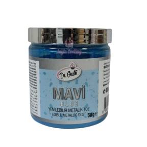 Colorant Pudra Metalizat - Albastru / Mavi - 50 gr - Dr gusto - Anyta Cooking	
