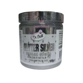 Colorant Pudra Metalizat - Argintiu - 50 gr - Dr gusto - Anyta Cooking	