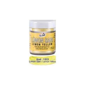 Colorant Pudra Metalizat -Galben Lamaie / Lemon Yellow - 10 gr - Dr gusto - Anyta Cooking