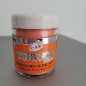 Colorant Pudra Metalizat -Portocaliu / Turuncu - 10 gr - Dr gusto - Anyta Cooking