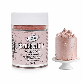 Colorant Pudra Metalizat - Rose Gold / Auriu Roze - 10 gr - Dr gusto