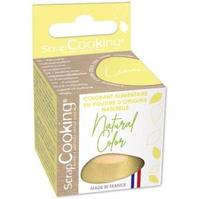 Colorant pudra natural LEMON - GALBEN LAMAIE 10g - SCRAPCOOKING 