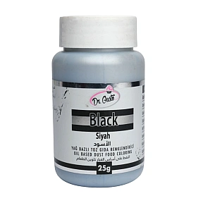 Colorant pudra pt Ciocolata (Liposolubil)-25 gr-Negru/Black-Dr Gusto - Anyta Cooking
