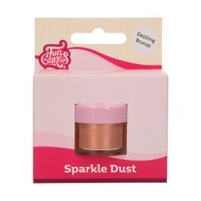 Colorant Pudra Sclipicios  DAZZLING BRONZE-3,5 G- Funcakes