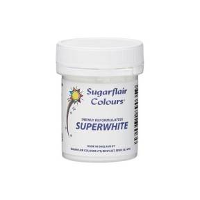 Colorant pudra- SUPERWHITE - 20 G - Sugarflair - Anyta Cooking