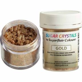 Cristale sclipicioase de Zahar - Auriu/GOLD -40 gr - Sugarflair