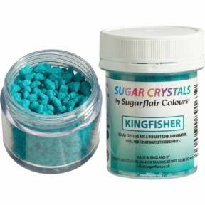 Cristale sclipicioase de Zahar -Turcoaz / KINGFISHER -40 gr - Sugarflair