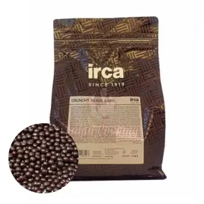 Perle crocante invelite in ciocolata neagra - 2kg - Crunchy Beads Dark Irca