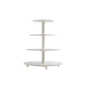 Suport Tort Plastic 4 etaje - 510mm inaltime, 340mm diametru