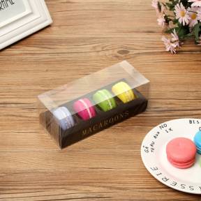 Cutie pentru 4 Macarons+ PVC -17x7x6 cm-Anyta Cooking - Anyta Cooking