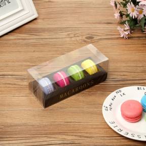 Cutie pentru 4 Macarons+ PVC -17x7x6 cm-Anyta Cooking