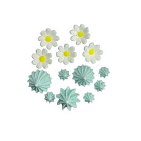  Decor comestibil - „Dansul florilor turcoaz” - Anyta Cooking 