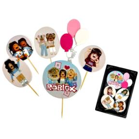  Decor comestibil -  "Fetele Roblox " - Anyta Cooking 