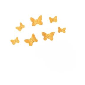  Decor comestibil - "Fluturi premium aurii" 7 buc - Anyta Cooking 