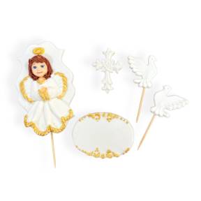 Decor comestibil - Prima Împărtășanie fată" - Anyta Cooking