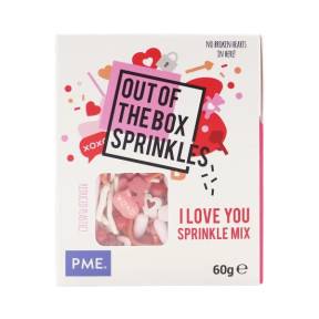 Decor comestibil Sprinkles - I LOVE YOU - 60 GR - PME