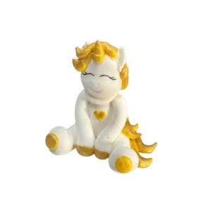 Decor comestibil -  Unicorn Alb-Auriu  - Anyta Cooking