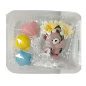 Decor comestibil - "Ursuleț cu baloane" - Anyta Cooking