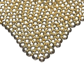 Decor din Ciocolată - Perle Aurii Metalizate - Gold Choco S - 80g - Happy Sprinkles