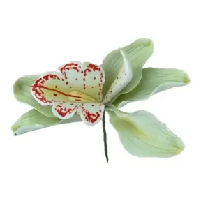 Decor din Pasta de Zahar - Orhidee Verde - YKPACA