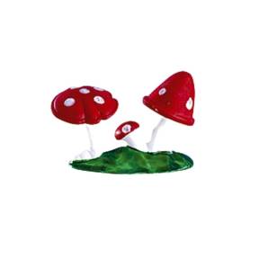 Decor din plastic , Ciuperci - 4x2x1 cm - DeKora (L) - Anyta Cooking