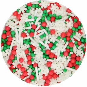 Decor din zahar – Sprinkle Medley CHRISTMAS – 60 gr – Funcakes
