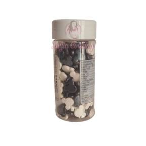 Decor din zahar - Cap Mickey Mouse - Negru Alb / Siyah Beyaz - 90 gr - Dr Gusto - Anyta Cooking