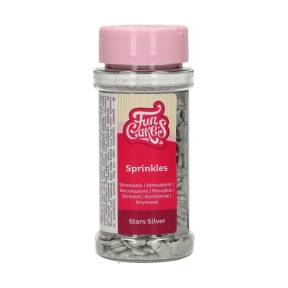Decor din zahar -SILVER STARS- 60 G - Funcakes