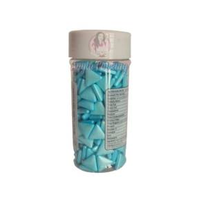 Decor din zahar - Triunghi , Albastru / Mavi - 90 gr - Dr Gusto - Anyta Cooking