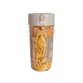 Decor din zahar - Triunghi , Auriu / Altin - 90 gr - Dr Gusto - Anyta Cooking