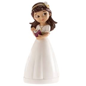 Decorațiune, Figurina tort necomestibilă – FETIȚĂ CU CORDELUȚĂ 13 CM – Dekora - Anyta Cooking