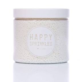 Decoratiuni zahar (sprinkles) - White Simplicity - 90g - Happy Sprinkles