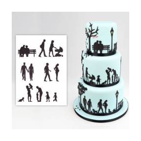 Decupatoare Siluete Familie - Patchworkcutters - Anyta Cooking