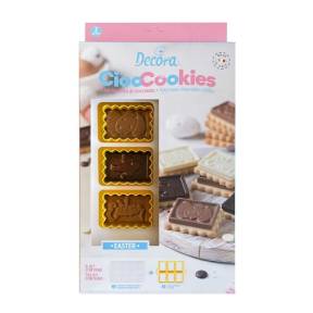Decupator din plastic - Biscuiti cu ciocolata forme Paste - 6 x 4,3 x 2,2 h cm - Decora - Anyta Cooking