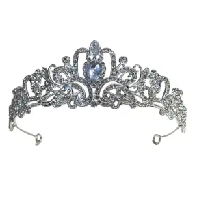 Coronita argintie pentru tort cu pietricele albe - Anyta Cooking