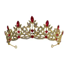 Coronita aurie cu frunze si pietricele rosii - Anyta Cooking