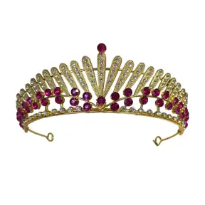 Coronita cu pene si pietricele fuchsia - Anyta Cooking