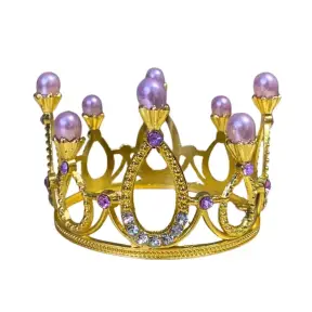 Coronita pentru tort cu perlute lila - Anyta Cooking