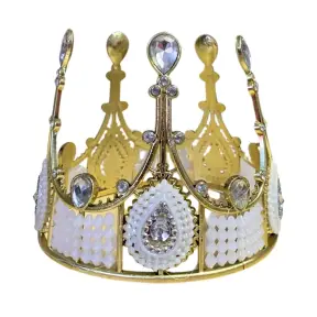 Coroniță aurie cu elemente decorative albe - Anyta Cooking