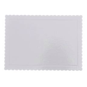 Disc Tort Rectangular Extra Tare 3mm gros - ALB - 25 X 35 CM - Anyta Cooking	
