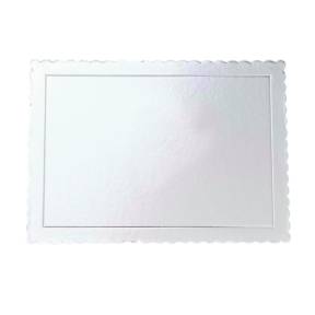 Disc Tort Rectangular Extra Tare 3mm gros - ARGINTIU - 25 X 35 CM - Anyta Cooking	