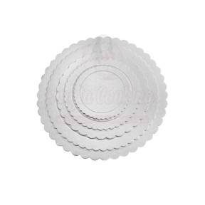 Disc tort rotund ondulat, argintiu-2mm grosime-Anyta Cooking - Anyta Cooking