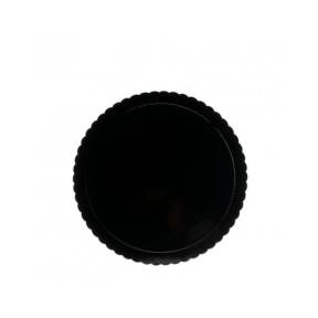 Disc tort rotund ondulat, negru - 25 CM x 3 MM - Dekora