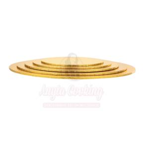 Discuri groase tort,rotunde,auriu-5mm Extra Tare-Anyta Cooking