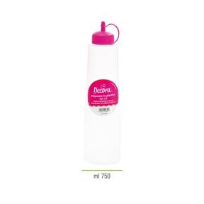 Dispenser plastic culoare fucsia -750 ml -Decora